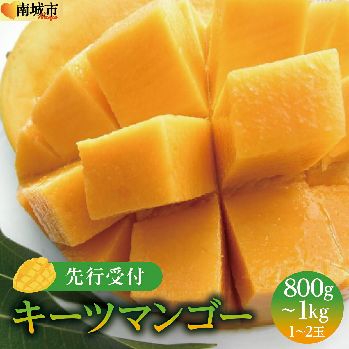 【ふるさと納税】(先行受付)【2026年発送】キーツマンゴー 南城市 約800g～1kg（1～2玉）