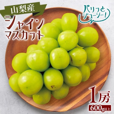 【2025年発送】シャインマスカット1房(1房600g以上)【配送不可地域：離島】