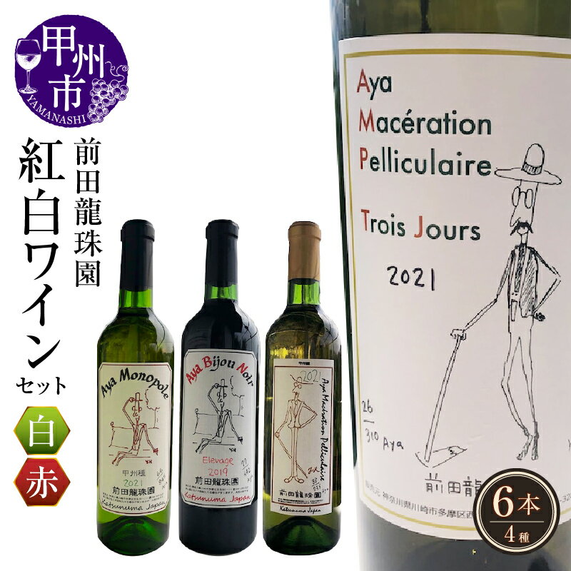 【ふるさと納税】ワイン セット 720mL×6本 赤ワイン 白ワイン 辛口 紅白 甲州ワイン 樽熟成 古樹 甲州 フルボディ 赤 白 勝沼産 母の日 父の日 記念日 ギフト 山梨県 甲州市 (MRF) 【K-830】