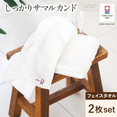 (今治タオル)しっかりサマルカンドフェイスタオル 2枚 オフホワイト【IA05290FT2OW】【1610103】