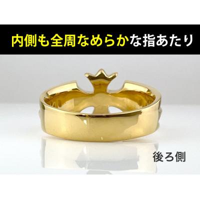 ふるさと納税 南アルプス市 純金(K24)製 クロスリング  15号 |  | 02