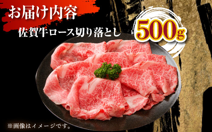 【切りたての圧倒的な美味さ】佐賀牛 ロース切り落とし 500g（【肉の三栄】 [HAA111]