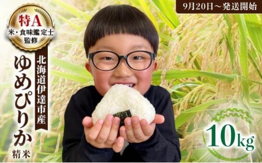 令和7年産 《9月20日発送開始》ゆめぴりか精米 10kg 生産者直送 北海道伊達産 | 北海道のブランド米 もっちり食感 冷めても美味しい