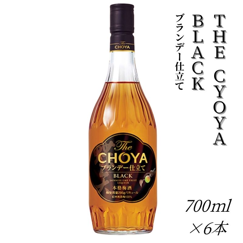 【ふるさと納税】 ザ・チョーヤ The CHOYA ブランデー仕立て BLACK 700ml×6本セット 熟成とブレンド技術が奏でる傑作～芳醇ブランデー仕立て～