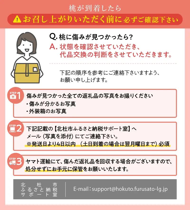 【2026年度先行予約】朝採り桃 2kg（夢みづき・あかつき・なつっこ）５～7個 [h187]