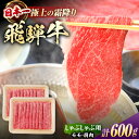 【ふるさと納税】飛騨牛 しゃぶしゃぶ用　モモ・肩肉 600g（300g×2）　/ しゃぶしゃぶ 牛肉 和牛 / 白川町 / 浅井商店[AWBJ003]