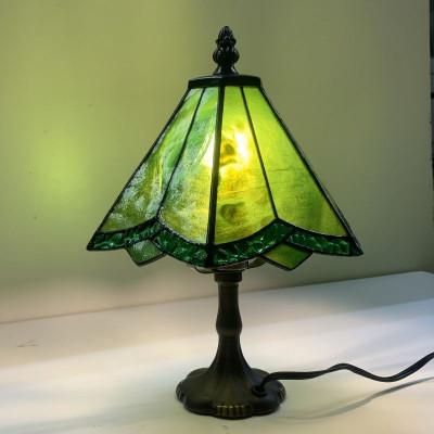 ふるさと納税 大村市 ステンドグラス ランプ 【スタンド型 緑】 |  | 01