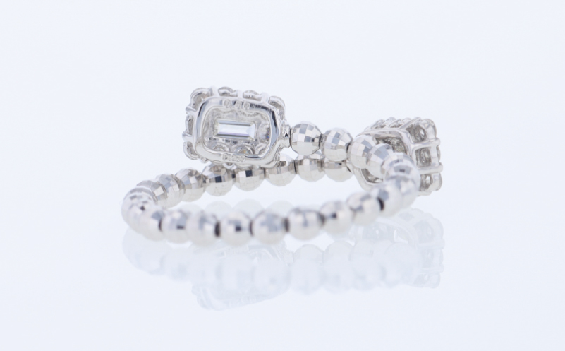 アルカンシェル PTダイヤ形状記憶リング（計 0.52ct） J101