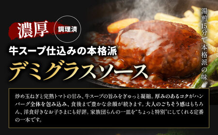 ハンバーグ 鉄板焼き 肉肉ハンバーグ  デミグラスソース 20個 《30日以内に出荷予定(土日祝除く)熊本県 国産 牛肉 豚肉 鶏肉 ハンバーグ 専門店監修 小分け デミ肉