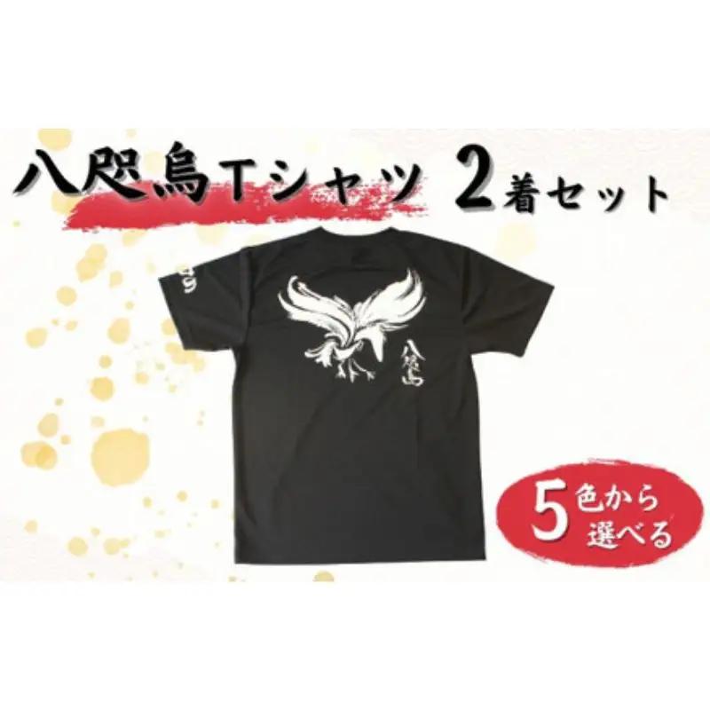 八咫烏Tシャツ 2着セット / 和歌山 田辺市 本宮 熊野本宮大社 八咫烏 やたがらす 服 ティーシャツ 日用品 雑貨【ptl007】
