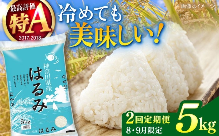 
            【2025年8月・9月発送】【2回定期便】令和6年産　お米　はるみ　5kg【株式会社ヨコショク】 [AKGC003]
          