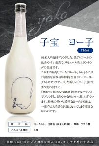 SB0440　酒田の酒屋厳選　子宝リキュール ヨー子　720ml×2本