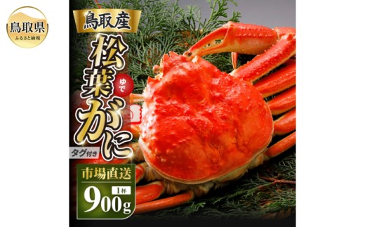 E25-020 【2025年11月発送】特撰 松葉がに（茹）【ブランドタグ付き】900g超の大きいサイズ 食べ応えあり 特大1杯