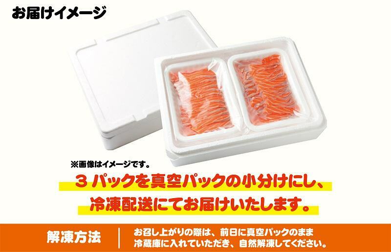アトランティックサーモン 600g（200g×3）訳あり サイズ不揃い 小分け 便利 010B1143_イメージ4