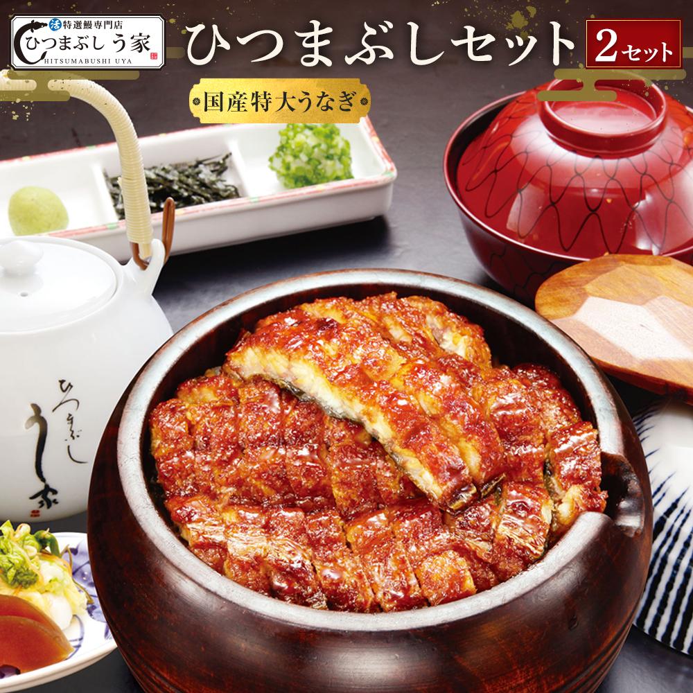 【ふるさと納税】国産特大うなぎ　ひつまぶしセット　（2セット） | 愛知県 名古屋市 愛知 名古屋 楽天ふるさと 納税 支援品 返礼品 支援 返礼 お取り寄せグルメ 取り寄せ グルメ お取り寄せ うなぎ 国産 鰻 ウナギ 国産鰻 国産うなぎ ひつまぶし 魚介 魚介類