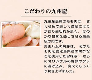 No.332 九州産黒毛和牛モモ ローストビーフセット(150g×3・計450g) 国産 九州産 黒毛和牛 和牛 牛肉 モモ肉 赤身 ローストビーフ おかず モンドセレクション3年連続金賞【美山ハム】