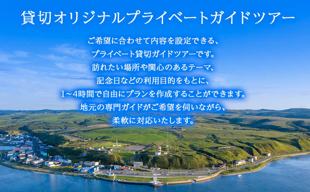 貸切オリジナルプライベートガイドツアー(1～4名まで)