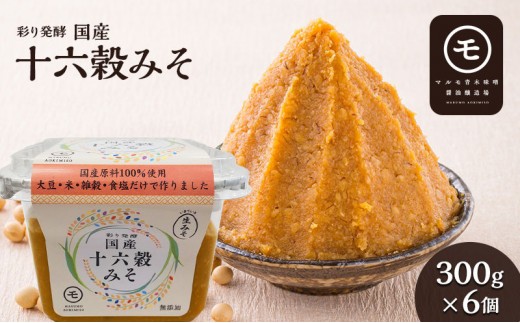 
                  彩り発酵「国産十六穀みそ」300g×6個 | 十六穀みそ みそ 発酵 健康 人気 おすすめ 発酵食品 調味料 和食 日本食 みそ汁 信州みそ 送料無料 長野県 長野市 信州 信濃 ふるさと納税
                