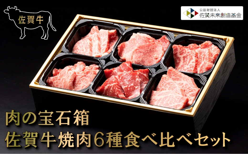 
            【セット】佐賀牛焼肉6種食べ比べセット（ロース/バラ/カメノコ/サプライズ部位3種）
          