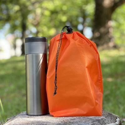 ふるさと納税 名古屋市 【M・3L・オレンジ】　大きめナイロン巾着袋　スタッフバッグ　スタッフサック