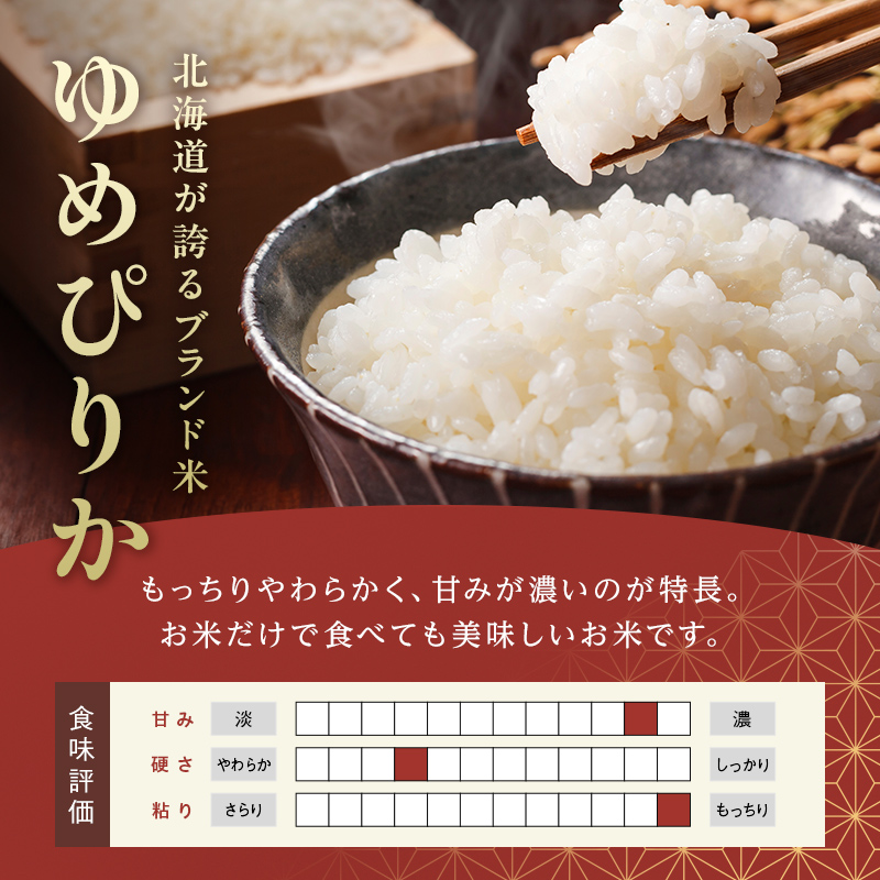 【4か月連続お届け】令和6年産 ゆめぴりか5kg 米 白米 米俵 F21W-412
