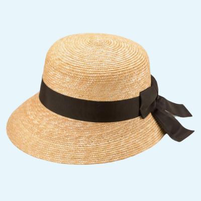 ふるさと納税 春日部市 春日部市伝統工芸品 田中帽子店　女性用麦わら帽子　アンヌ　頭囲59cm(UK-H008-NA-L)