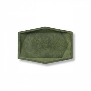 colm多角形レザートレイL オリーブ「立体成型してつくった本革製多角形トレイ」_雑貨   _【1404513】