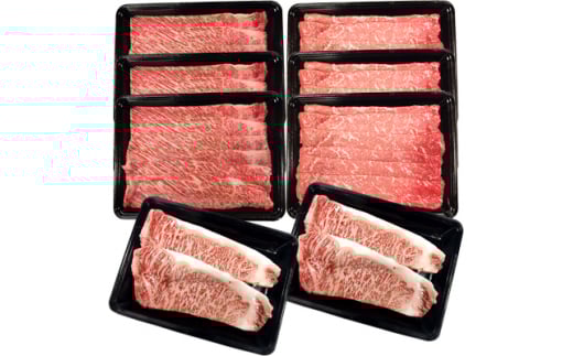 南信州牛 すき焼 & ステーキ セット ( サーロインステーキ 360g（約180g×2枚）×2パック、モモ 焼肉用 400g×3パック、肩ロース 焼肉用 350g×3パック ) | サーロインステーキ 肩ロース ロース サーロイン モモ肉 肉 焼肉 すき焼き 牛肉 お肉 信州 南信州 送料無料 ふるさと納税 長野県 飯田市 J07