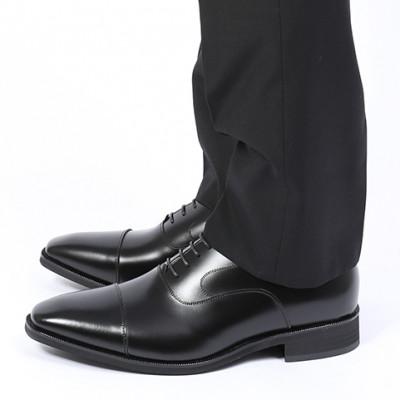 ふるさと納税 大和郡山市 紳士靴 牛革内羽根ストレートチップ 紐タイプ ビジネスシューズ 黒 27.5cm No.K1010 |  | 02