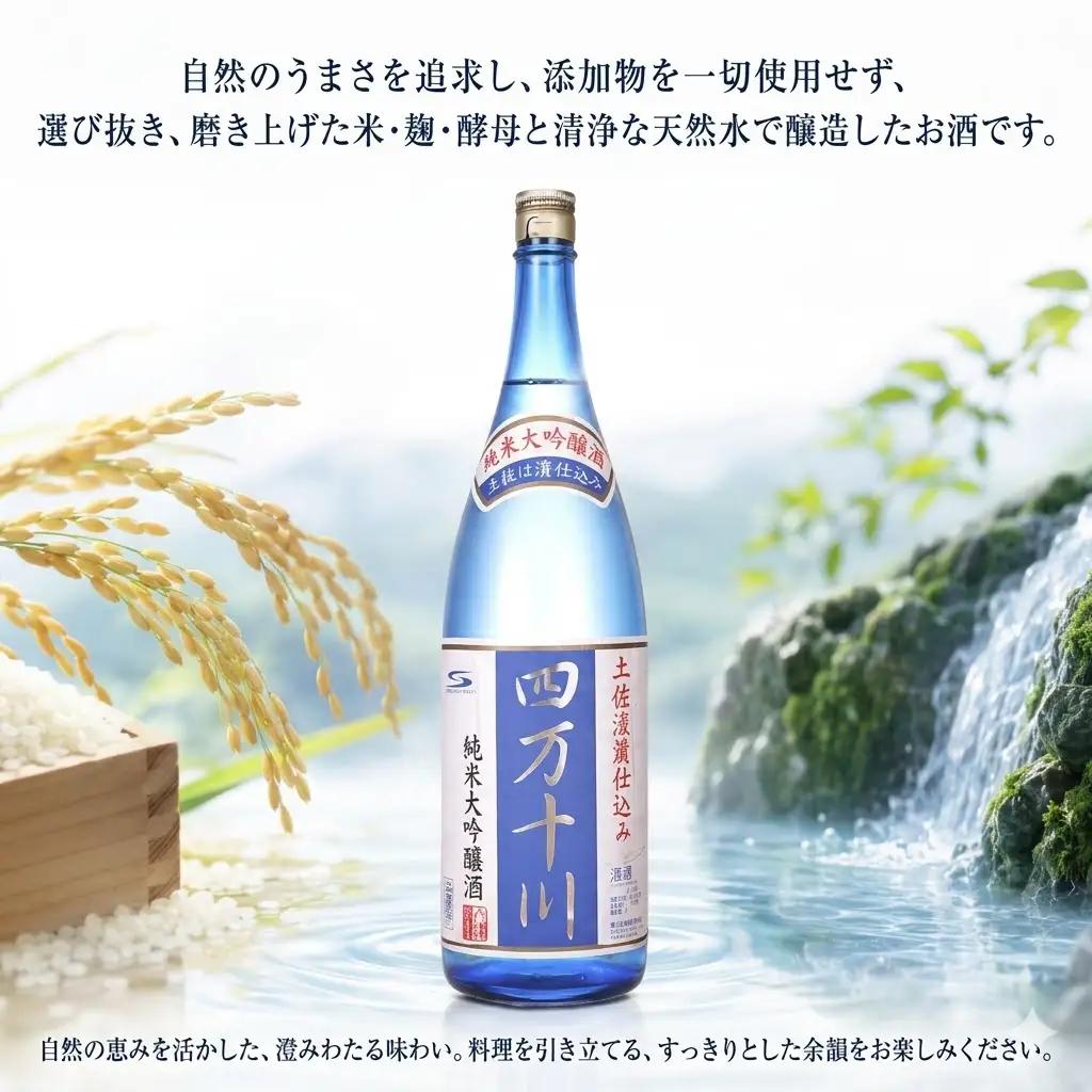 【ふるなびWEEK対象】日本酒  純米大吟醸 四万十川 1800ml×1本 純米大吟醸 高知県 安芸市