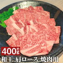 【ふるさと納税】和王 肩ロース 焼肉 約400g くまもと黒毛和牛 和牛 牛肉 お肉 焼き肉 熊本県産 九州産 国産 冷凍 送料無料