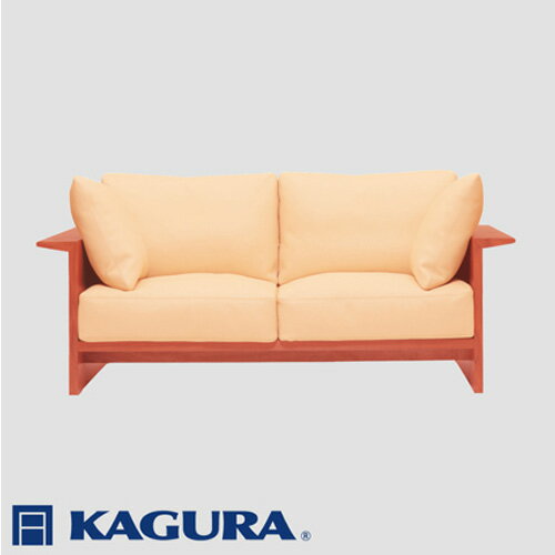 【ふるさと納税】家具蔵 KAGURA 2Pソファ ウイング チェリー材 家具 ソファー 2人掛け sofa リビングソファー 木材 無垢材 職人 手作業 天然木 高級木材 無添加 安全 ジャパニーズモダン 高級家具 熟練 無着色 おしゃれ 天然木無垢材 温もり 【（株）アイダ】 【ho1217】