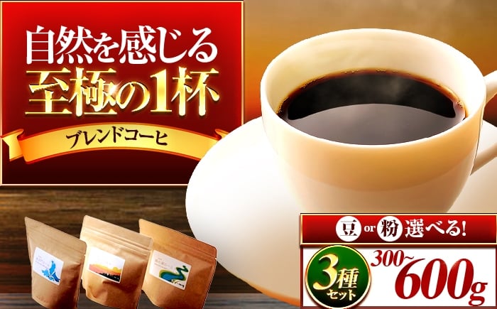 
            【豆or粉と容量が選べる】珈琲 小浜セット（3種：蘇洞門・久須夜・鵜の瀬） 小浜市 / topiv [BFAI015-018]
          