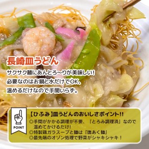 【B4-054】長崎伝統の味　ひふみの長崎ちゃんぽん・皿うどん各2個セット ちゃんぽん チャンポン 皿うどん セット 贈り物 お取り寄せ お土産 お中元 お歳暮 内祝 ギフト 大好評