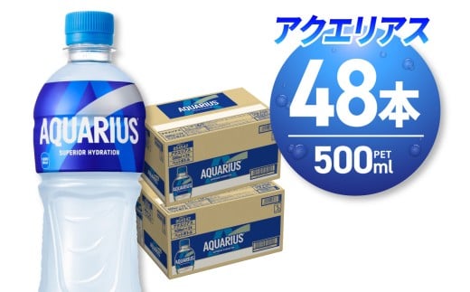 アクエリアス500mlPET×48本｜コカ・コーラ 飲料 ドリンク 飲み物 スポーツドリンク スポドリ 北海道 札幌市