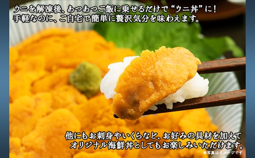 1259.訳あり うに チリ産 冷凍 200g ワケあり ウニ 雲丹 不揃い B級品 うに わけ あり 海鮮 4人前 丼 刺身 自宅用 送料無料 北海道 弟子屈町