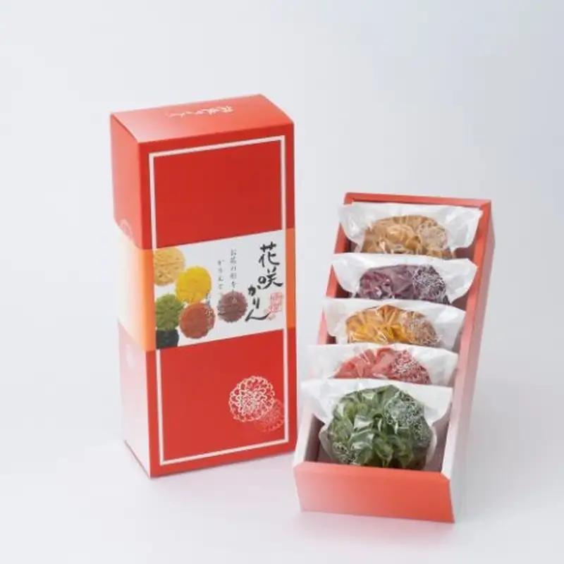 手土産 ギフト / 花咲かりん帯付化粧箱 1箱5種入り×6箱【kkmn0010】