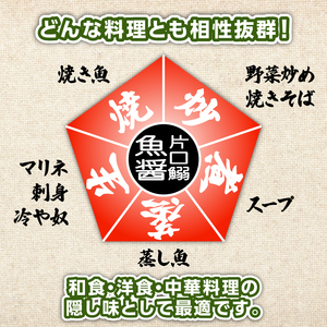 【地元名産品】手造り魚醤、漁港仕込み 『しこの露』1本