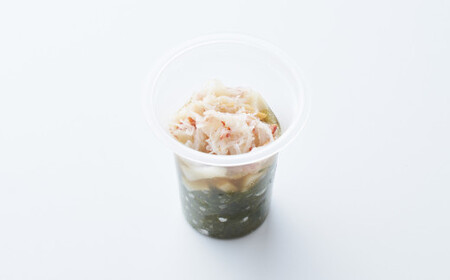 【今日の逸品】けせんの海 一膳 ほたてかにめかぶ 75g×1個 【 ご飯のお供 おつまみ カップ 小分け 海鮮 】RT2812
