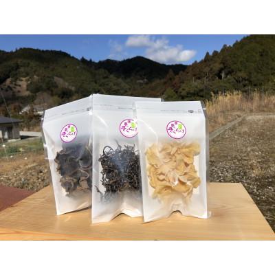 ふるさと納税 田辺市 乾燥きくらげ3種セット【fzn009】
