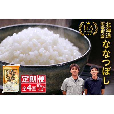 ふるさと納税 雨竜町 【新米先行予約】令和8年産 雨竜産 ななつぼし 精米 10kg(5kg×2袋)【定期便全4回】