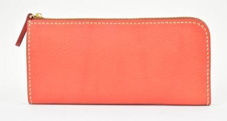 栃木レザー使用｜やわらか本革Lジップ長財布｜Lzip wallet 02｜レッド｜minca（全5色）