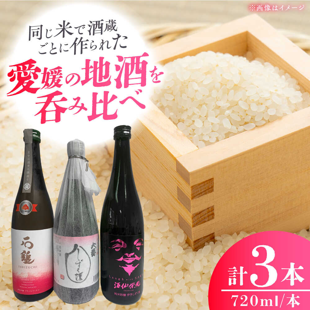 【ふるさと納税】愛媛県酒造好適米「しずく媛」で醸した酒比べセット / 食品 加工食品 純米大吟醸　純米吟醸 晩酌 人気 おすすめ 送料無料 日本酒 地酒 贈り物 ギフト プレゼント 四国 内子町 石鎚酒造 プリンセスミチコ 【愛媛県酒造協同組合】[BKAW001] 22000 22000円
