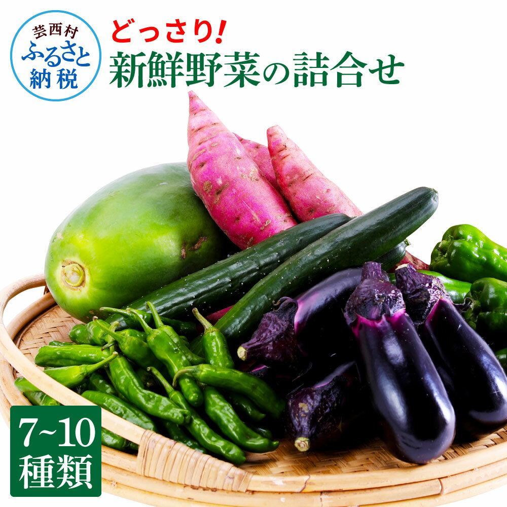 【ふるさと納税】どっさり！新鮮野菜の詰合せ 7～10種類 ピーマン 茄子 なす ナス おまかせ 特産品 野菜 やさい 野菜セット おかず 健康 新鮮 詰め合わせ お楽しみ セット お取り寄せ 通販 冷蔵 配送 国産 食品 食材 ふるさとのうぜい 旬 故郷納税 高知県 返礼品 9000円