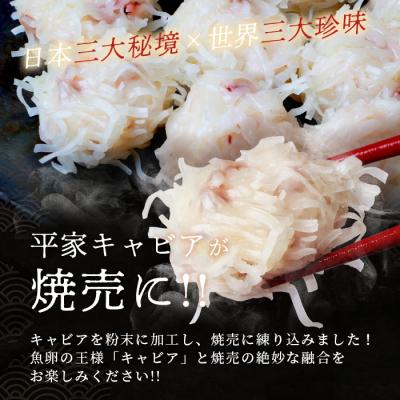 ふるさと納税 椎葉村 【日本三大秘境×世界三大珍味】平家キャビアが焼売に!!キャビア焼売8個入り×20パック合計160個 |  | 01