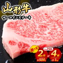 【ふるさと納税】山形牛 サーロインステーキ 250g 選べる 2枚 4枚 500g 1kg 1000g FY23-446 黒毛和牛 ブランド牛 焼肉屋 厳選 お歳暮 お祝い ステーキ サーロイン 山形牛