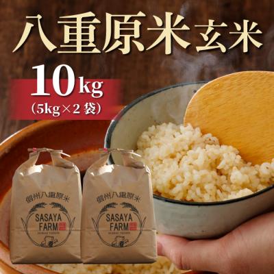 ふるさと納税 東御市 令和8年新米受付!八重原米10kg(5kg×2袋)玄米　※2026年10月以降順次発送|笹屋農園