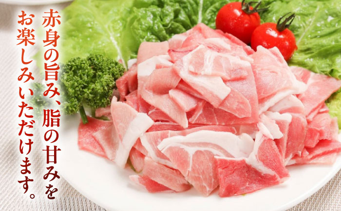 放牧豚 切落し 計750g（250g×3）《厚真町》　【ファーマーズファクトリー株式会社】 [AXBA118]