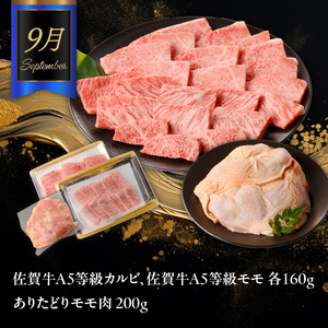 佐賀牛　焼肉・ＢＢＱ定期便｜焼肉【Z094】