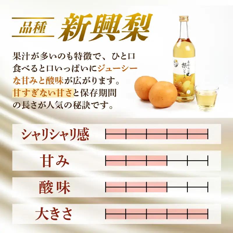 【福井県あわら市産】夢の果実直送便 梨ジュース（720ml×2本）／ ジュース 梨  [aw023-a002]
